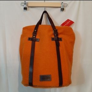 Dooney Burnt Felt South/North Barrel Bag Orange